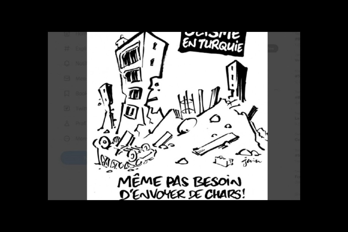 Charlie Hebdo's satirical cartoon mocking the Turkey-Syria earthquake sparks indignation