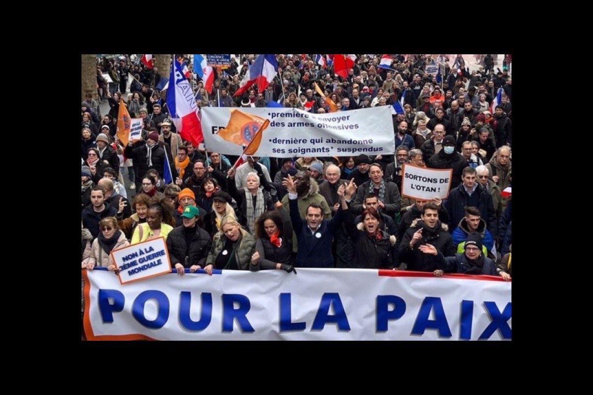 France: demonstration against arms deliveries to Ukraine