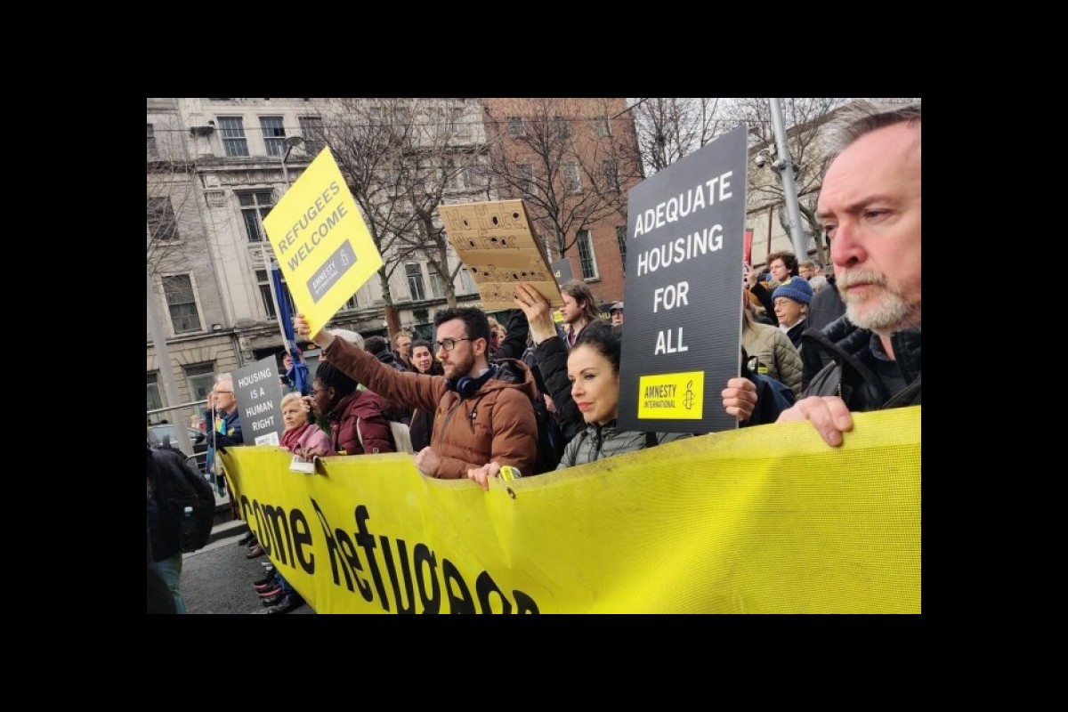 An anti-racist and anti-Israel demonstration took place in Britain