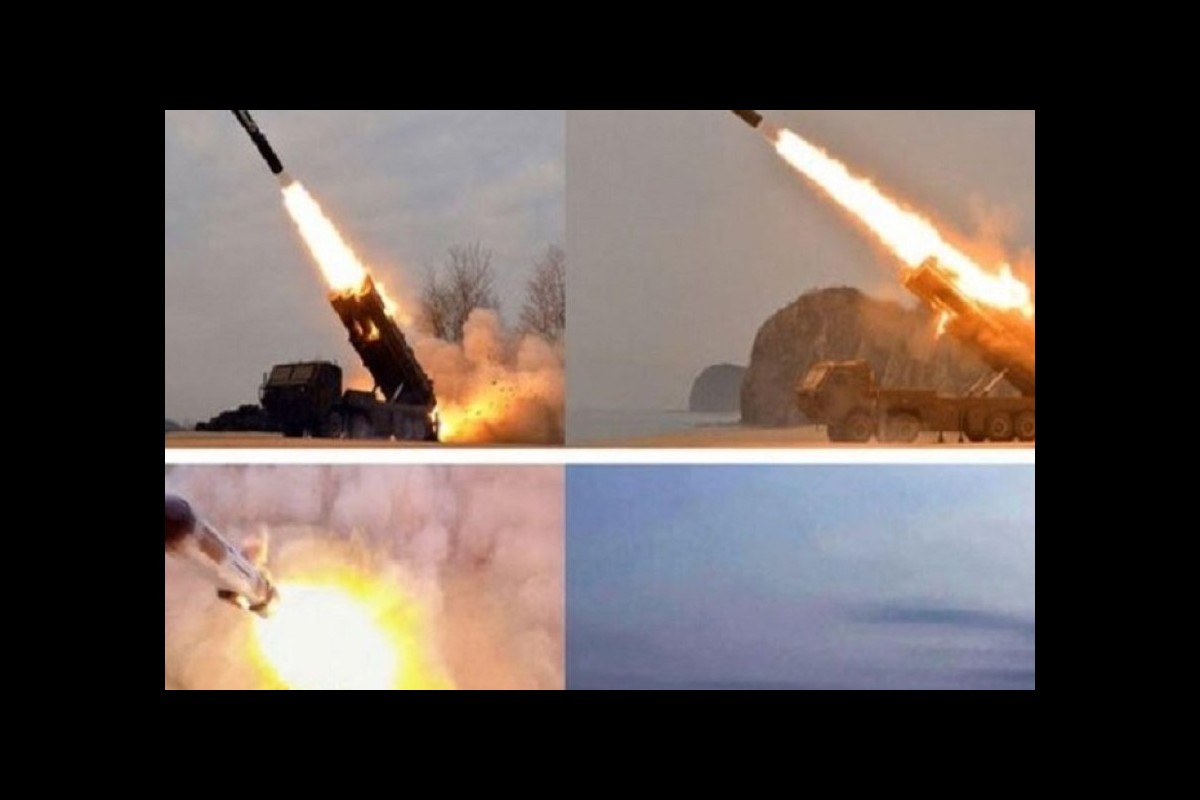 North Korea test launches four strategic missiles