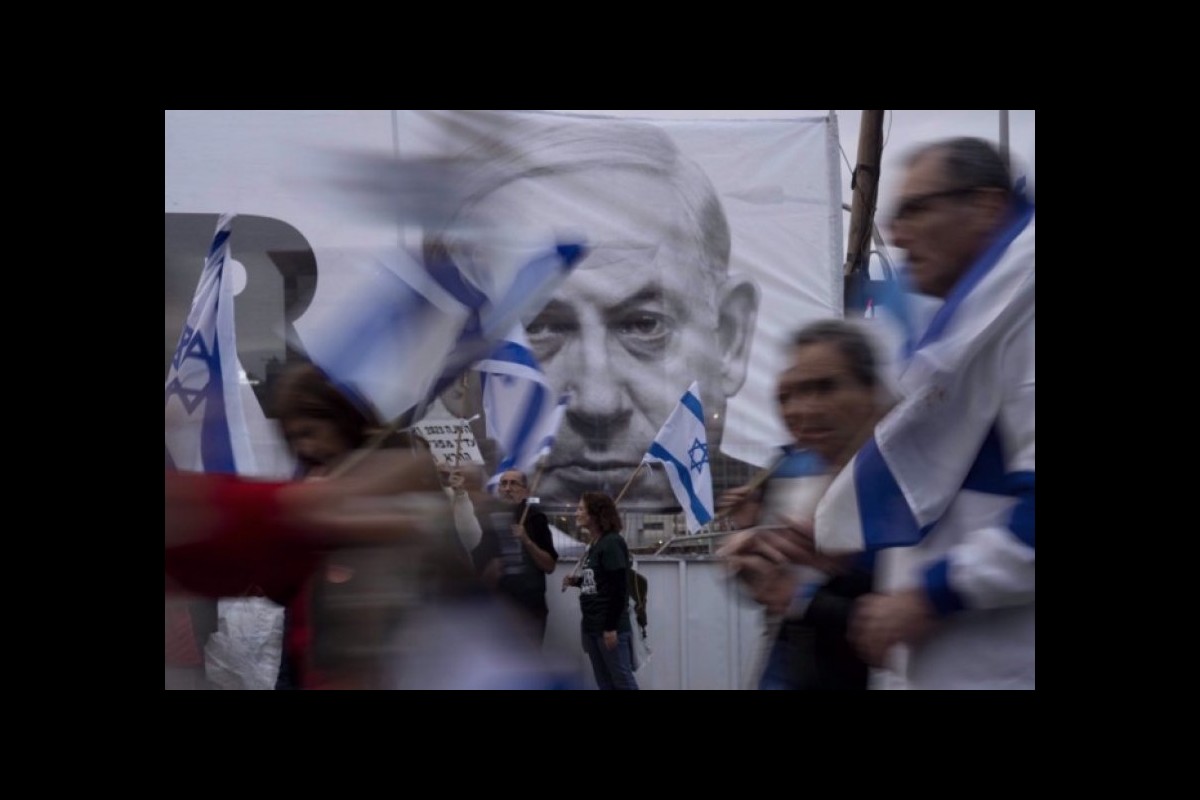 Israeli protesters vow to stay there until Netanyahu's 'judicial reform' is scrapped