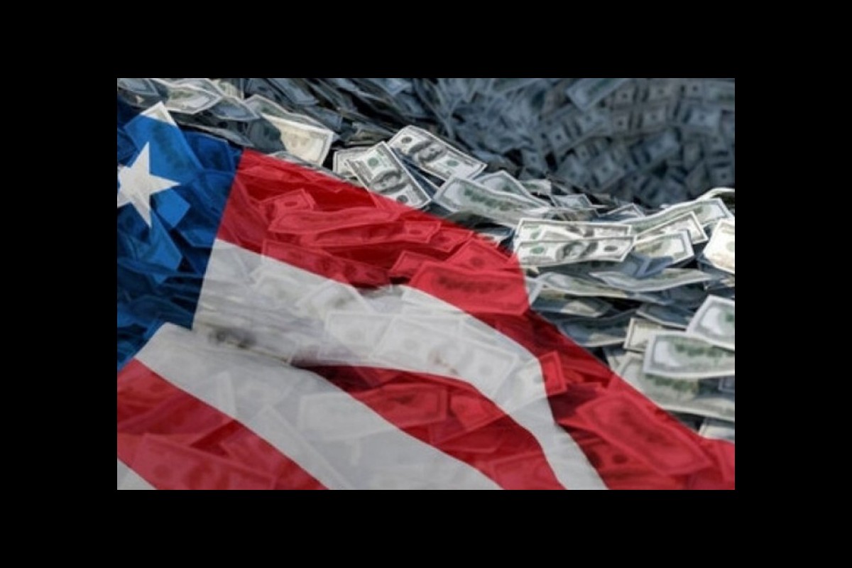 Increase in US government debt