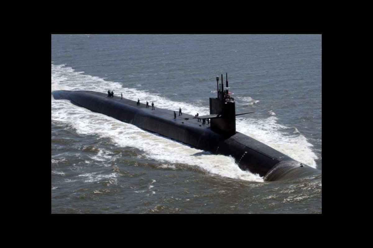 American nuclear submarine off the coast of Korea