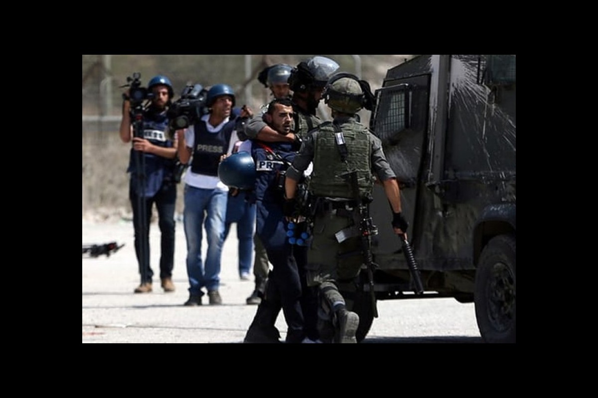 Jenin, journalists targeted by the Zionist regime