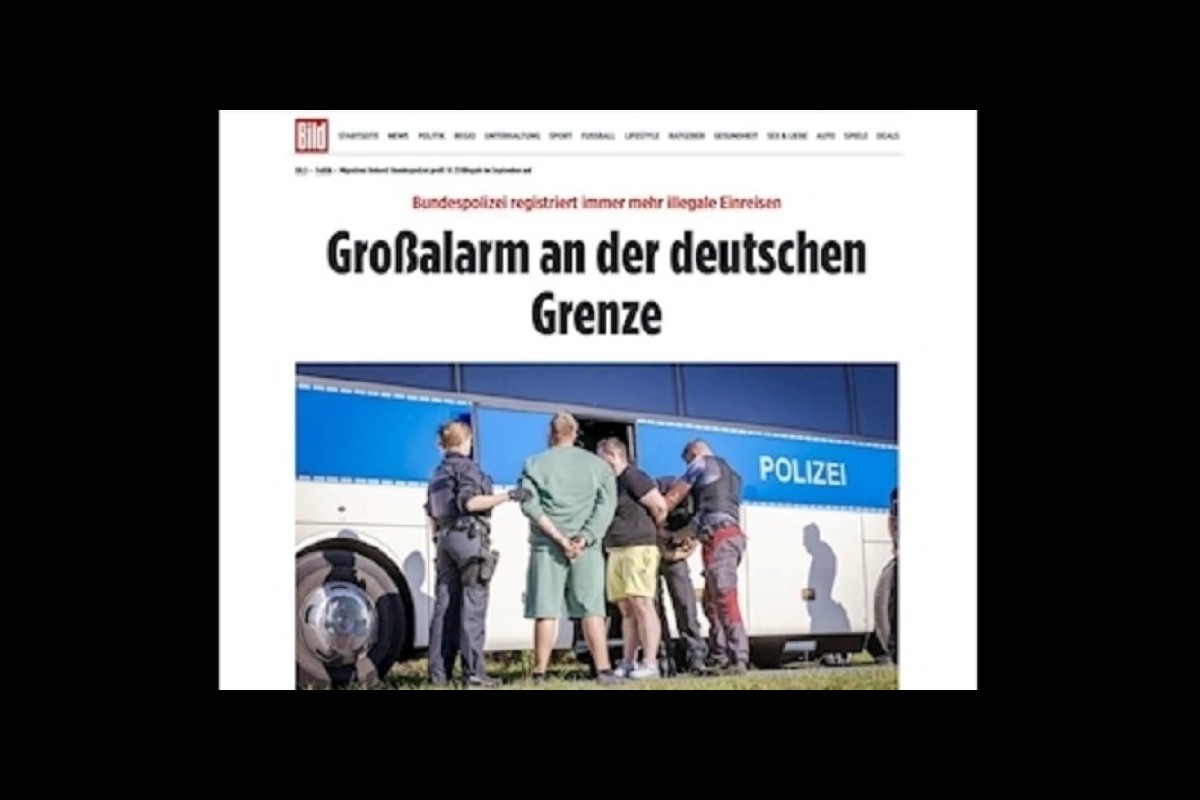 Detention of over 18,000 refugees at the German border