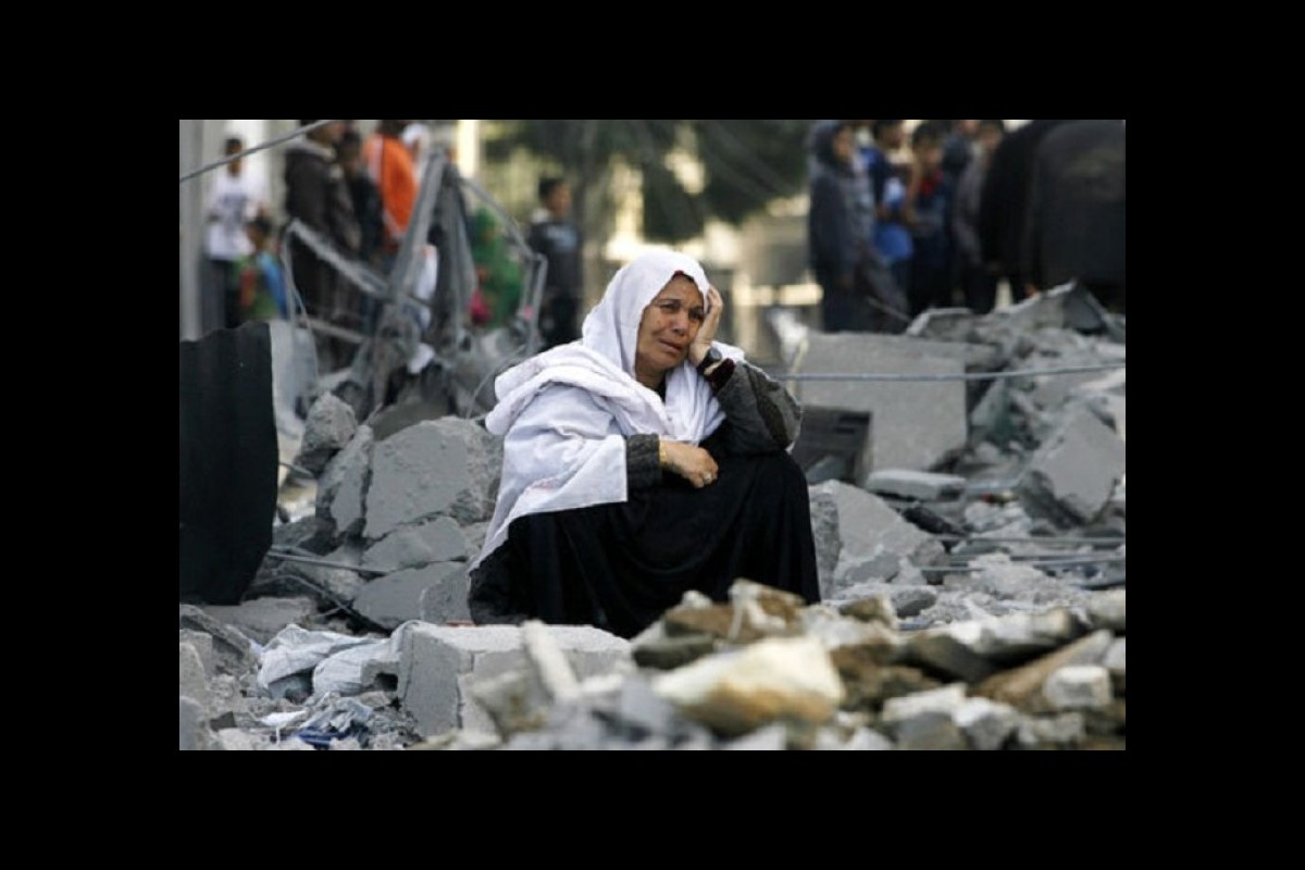 The Zionists continue the crime against the Palestinians