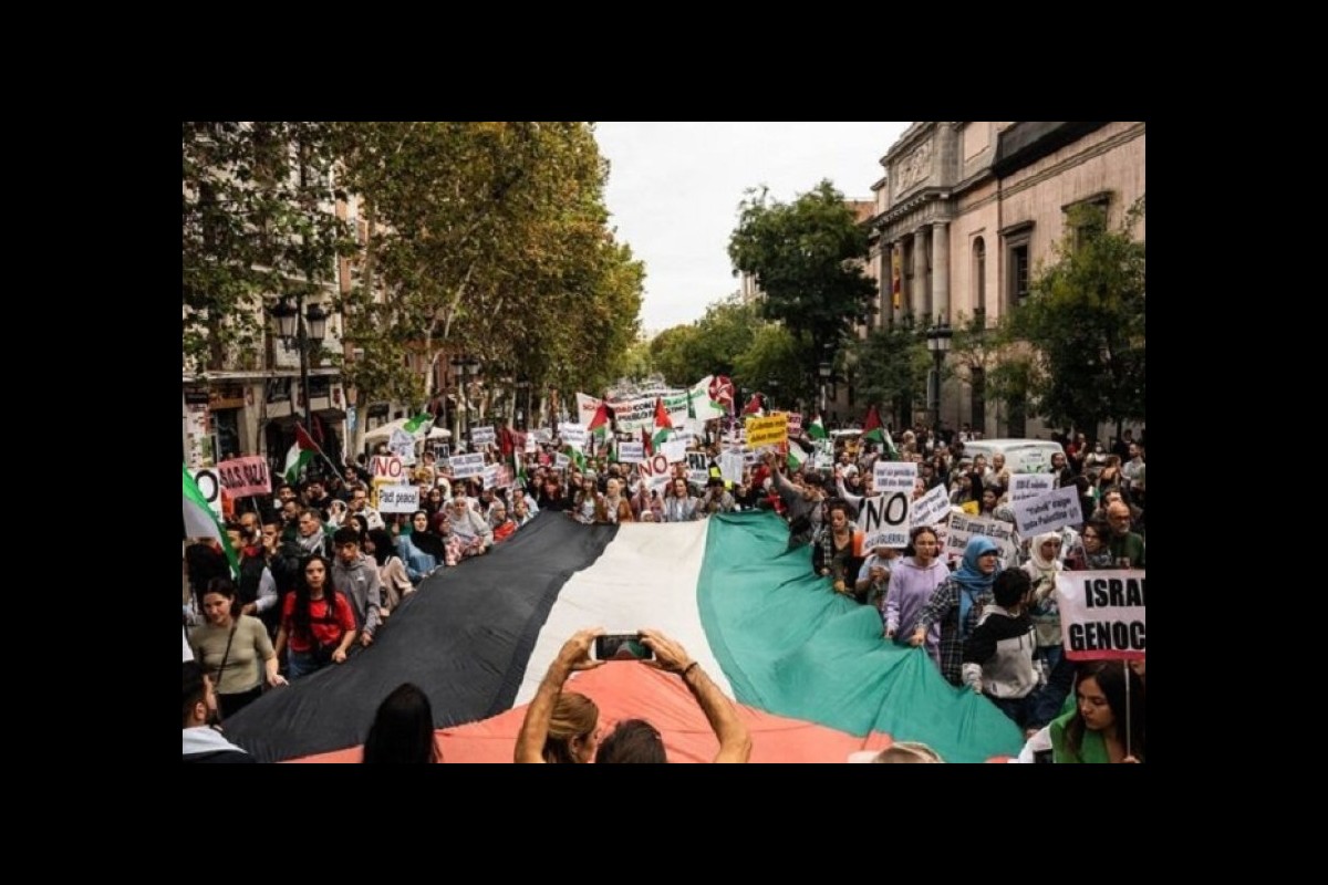 Great show of support for Palestine in Spain
