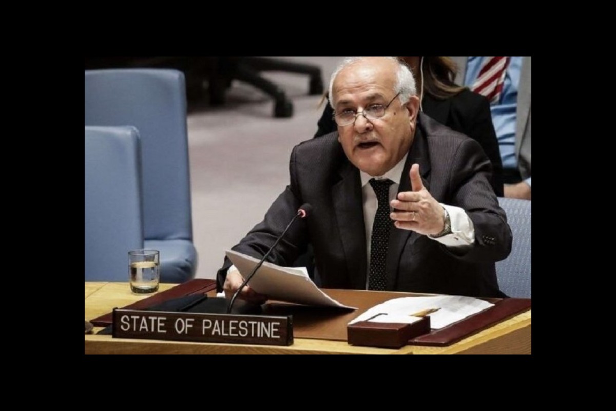 Palestinian representative to the UN: Zionist regime attacks on the Gaza Strip must stop
