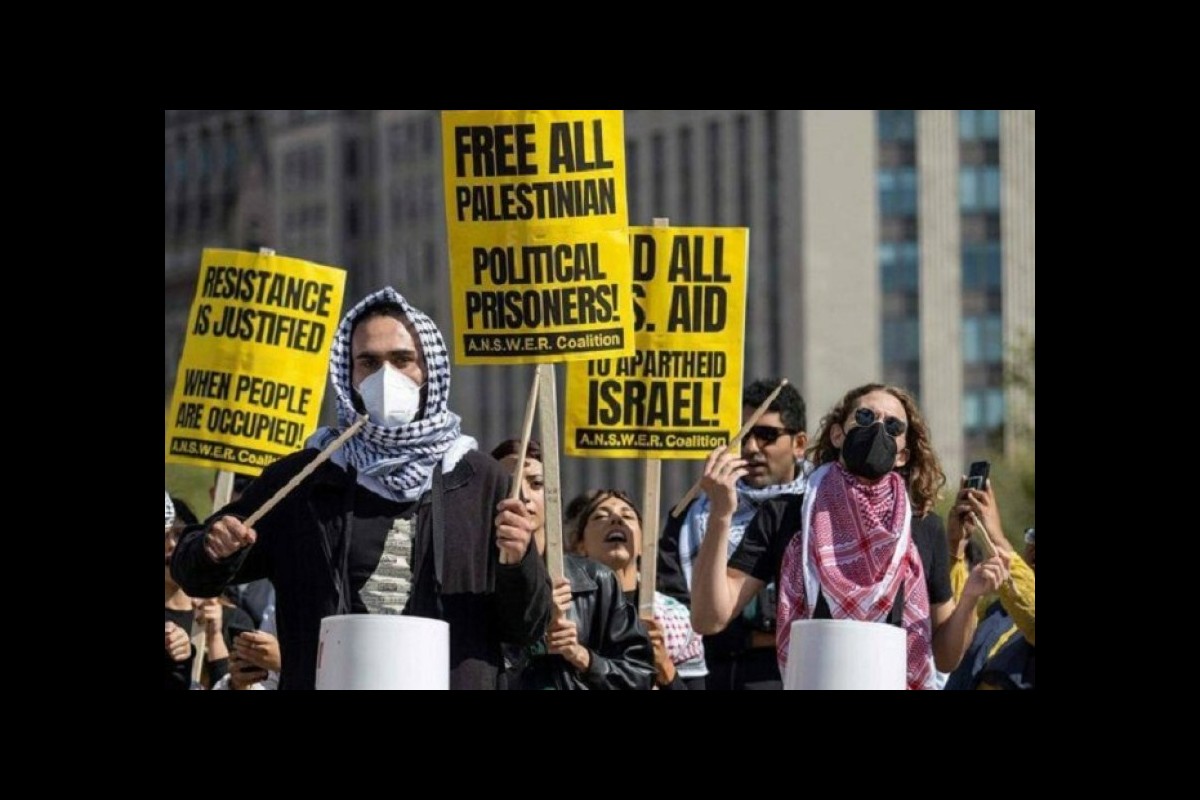 Growing protests by American citizens against this country's support for the Zionist regime