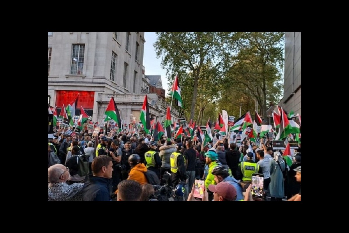 The world continues to march in support of the Palestinian people