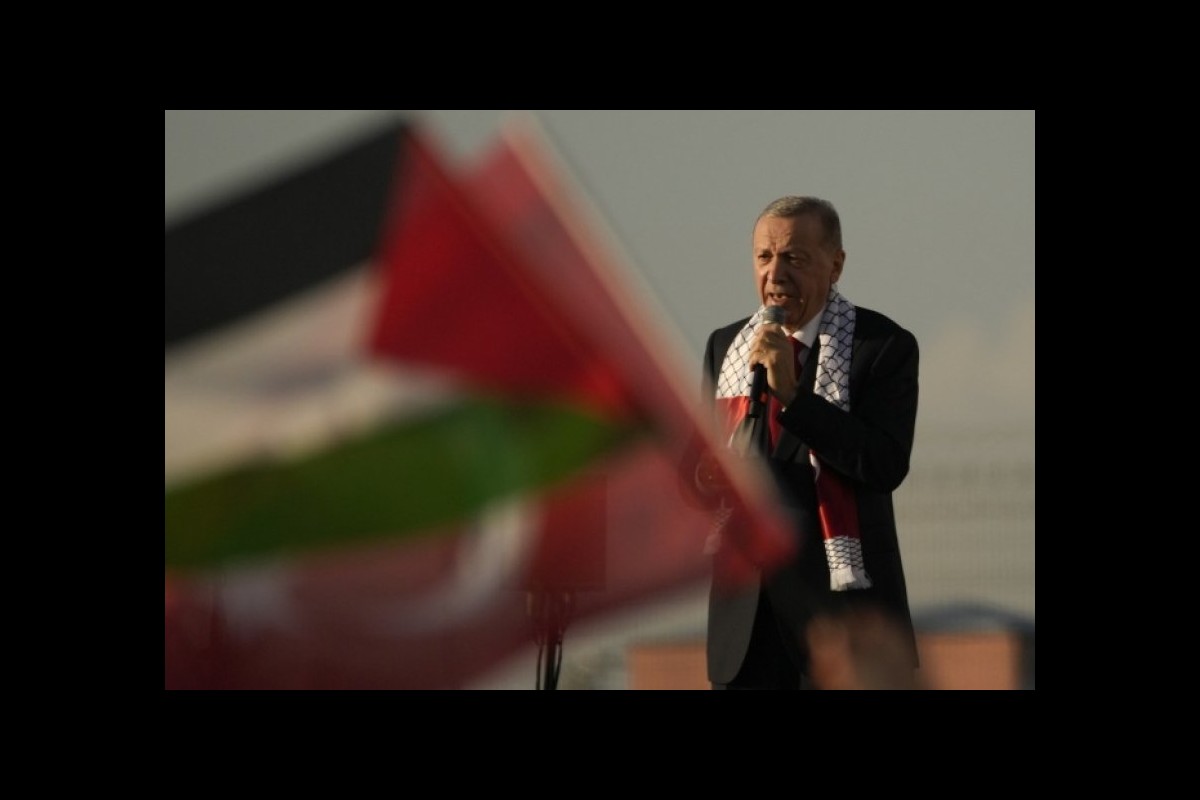Turkey's president condemns Israel as a war crimes regime