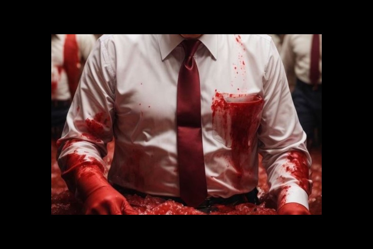'Your hands are stained with blood'