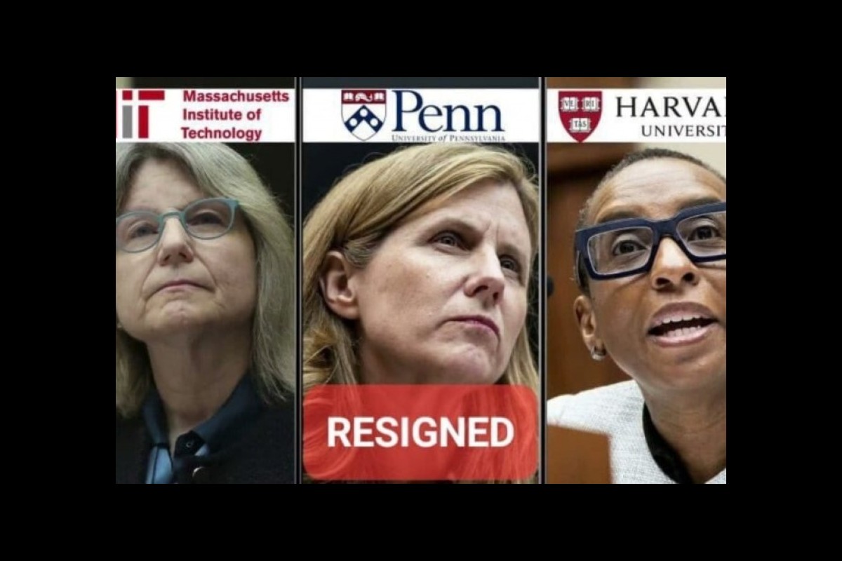 The President of the University of Pennsylvania was forced to resign