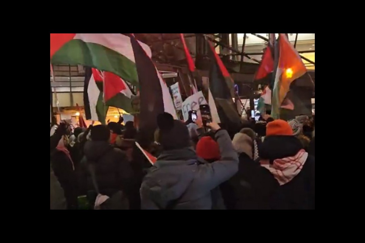 Canadians are protesting asking Trudeau to stop selling weapons to Israel