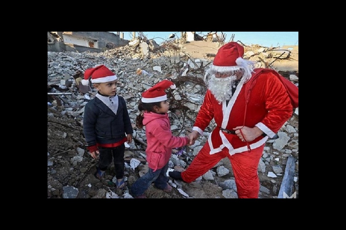 Pro-Palestinian Christians sympathize with the people of Gaza at Christmas