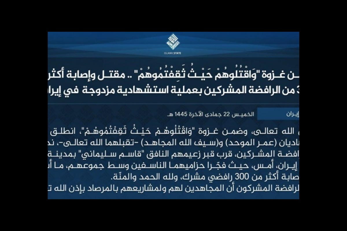 Daesh (ISIS) claims responsibility for the attack in Kerman