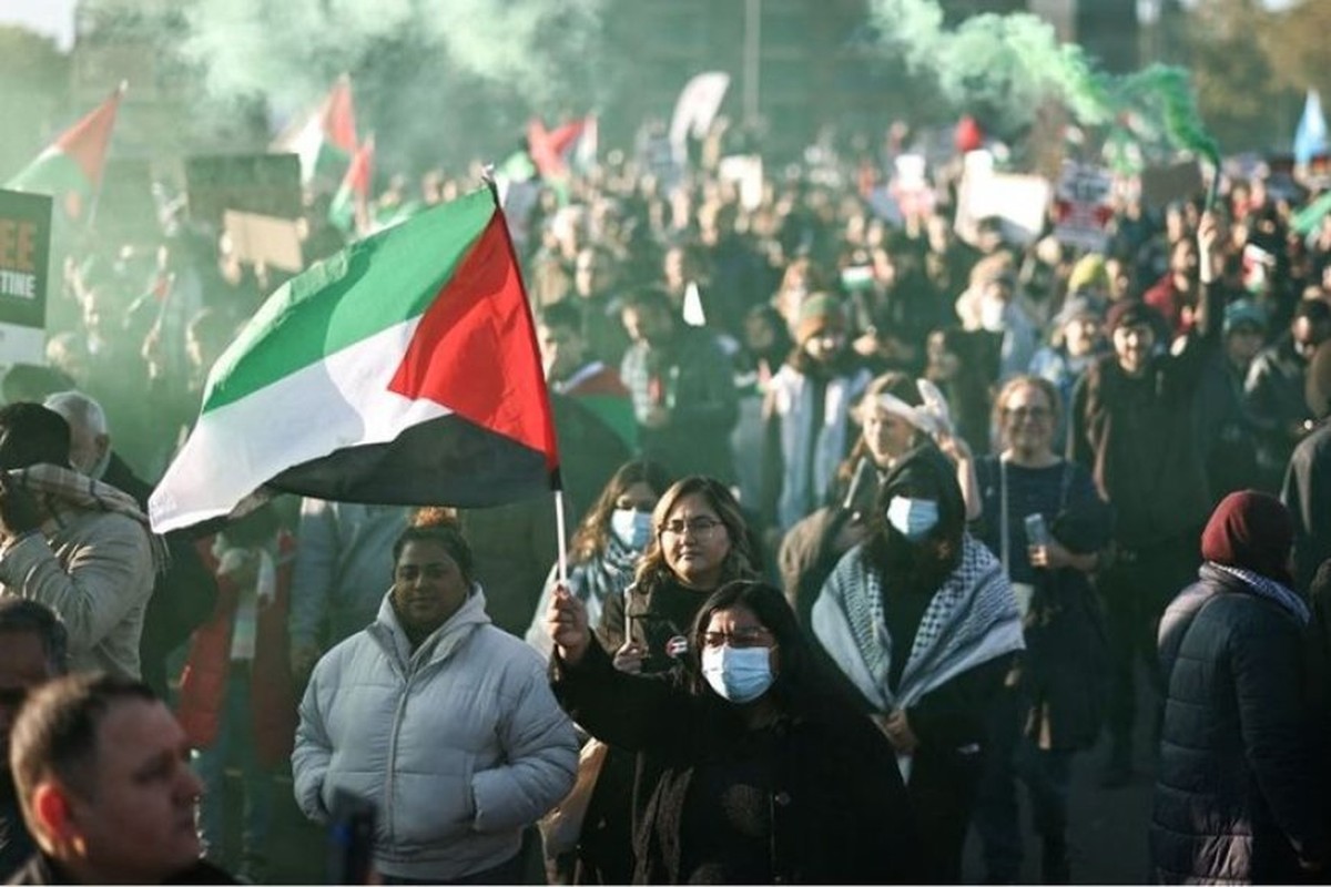 مظاهرات جديدة أمام البرلمان البريطاني تطالب بوقف الحرب في غزة