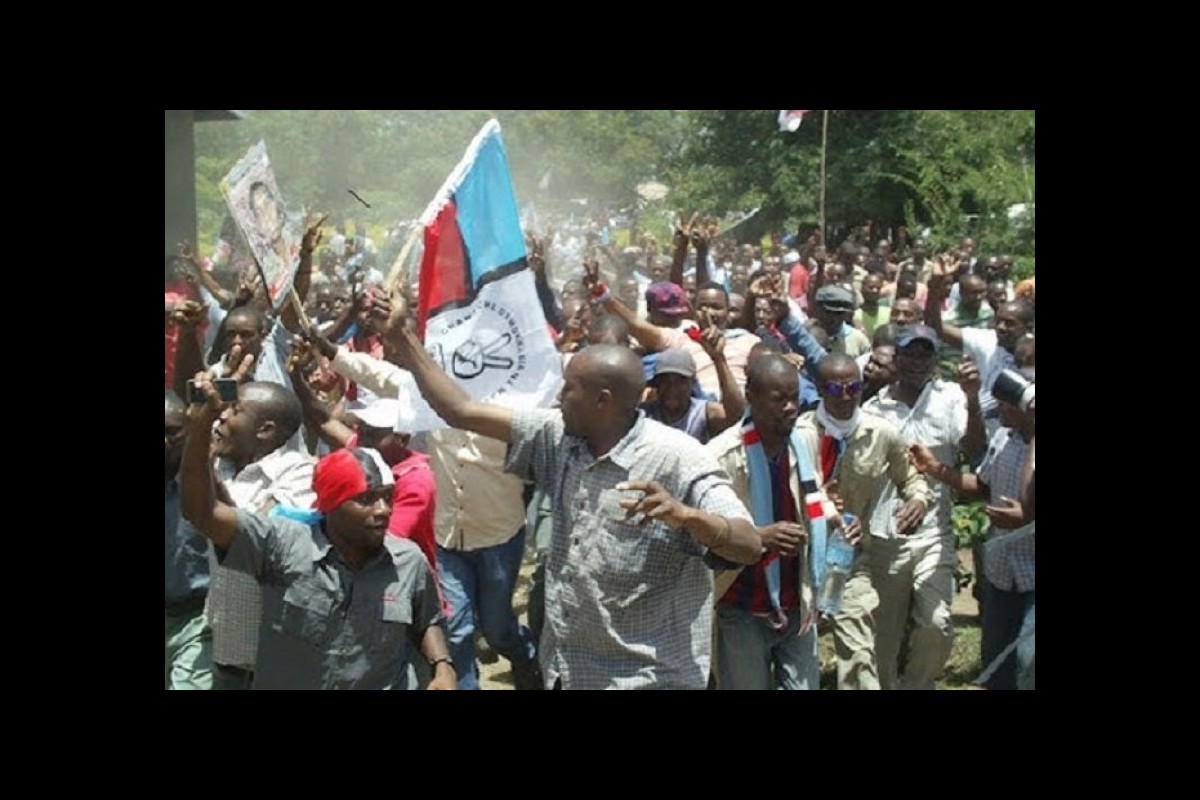 Chadema supporters staged a protest in Dar city, opposing three election bills