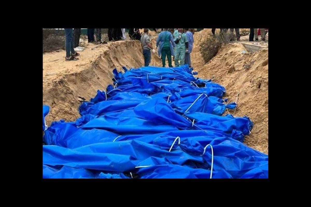 The humanitarian crisis in the Gaza Strip continues, 120 mass graves discovered