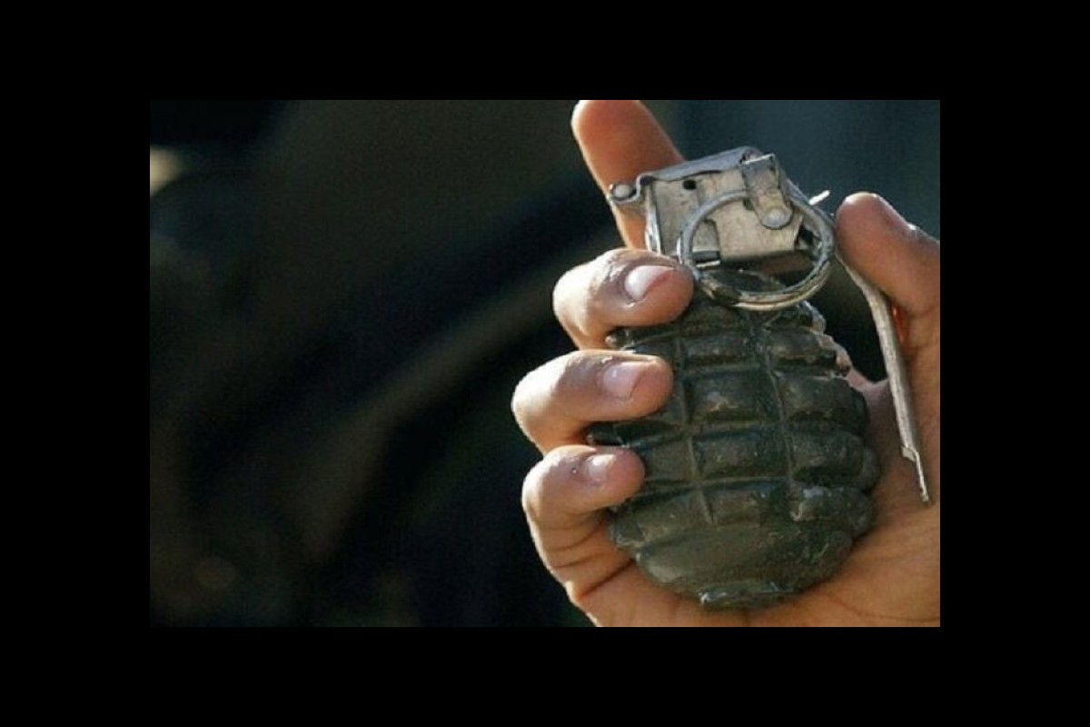 Hand grenades temporarily stored at the former site of the returned northern Okinawa training range