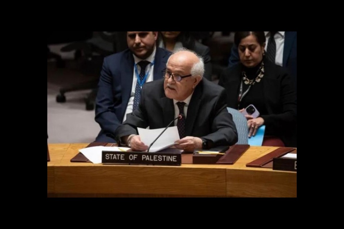 Palestinian ambassador to the UN says the Security Council should adopt a Gaza ceasefire resolution
