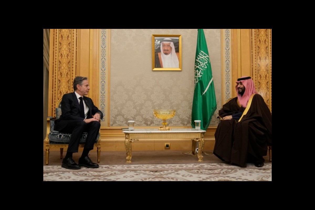 Bin Salman's meeting with the US Secretary of State on the developments in Gaza