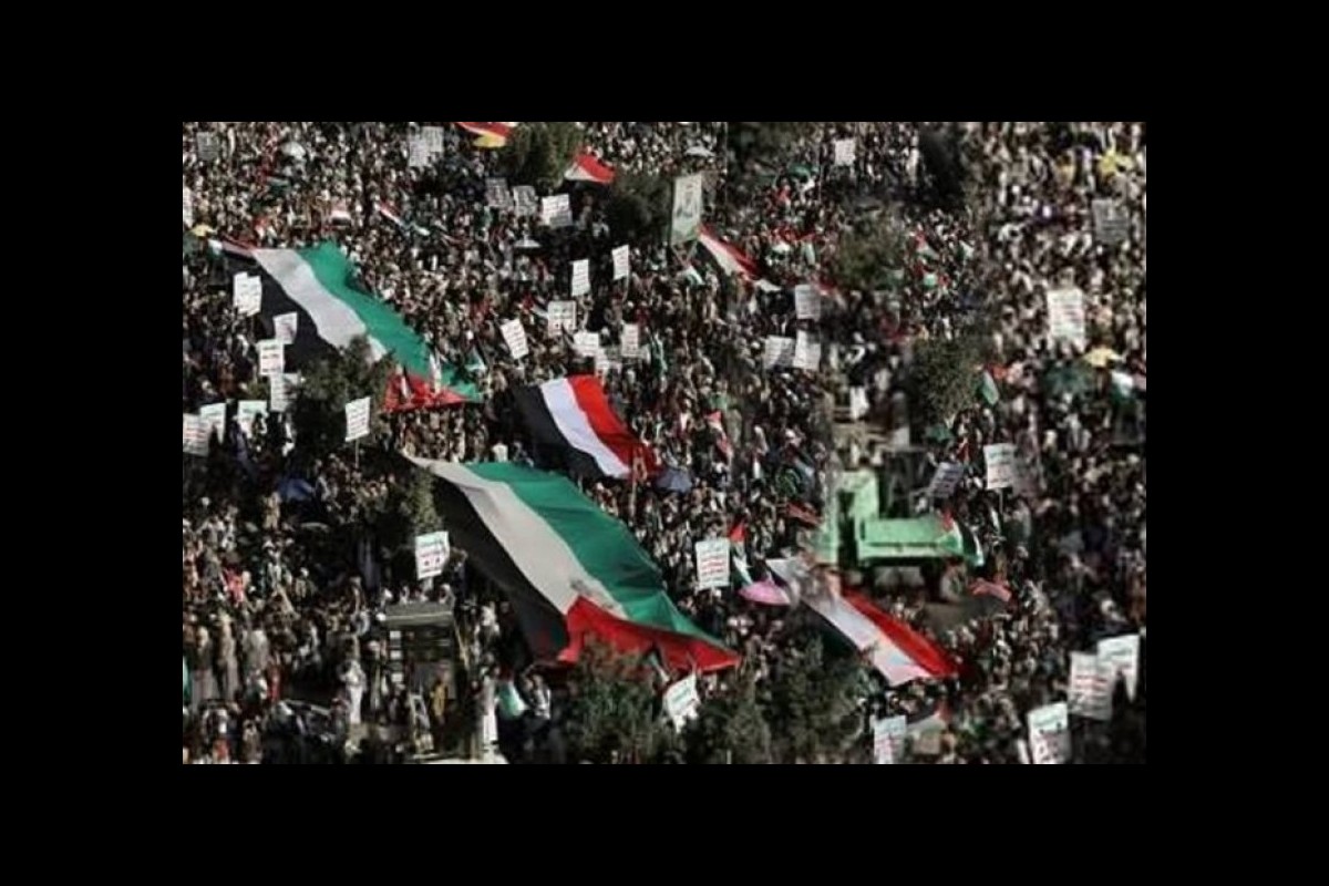 Yemen; large demonstrations in support of Palestine