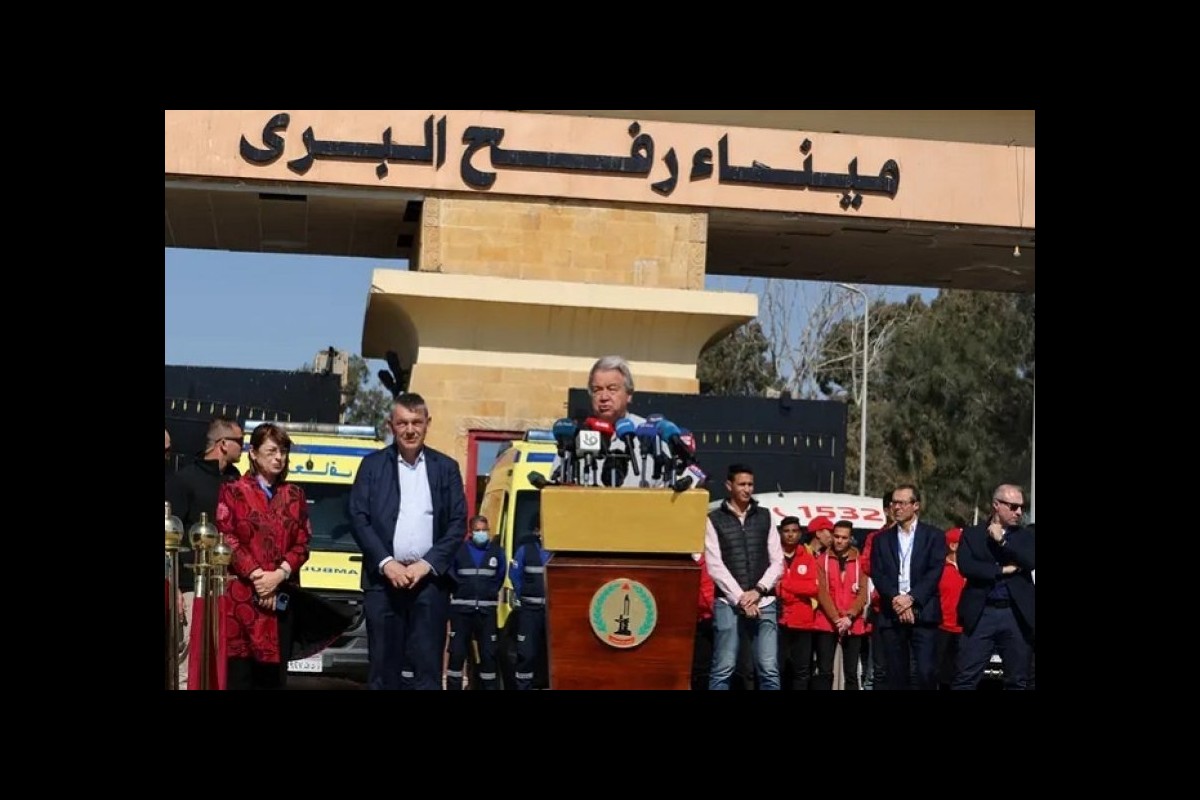 Guterres admits the moral scandal of the Zionist regime in preventing humanitarian aid from entering Gaza