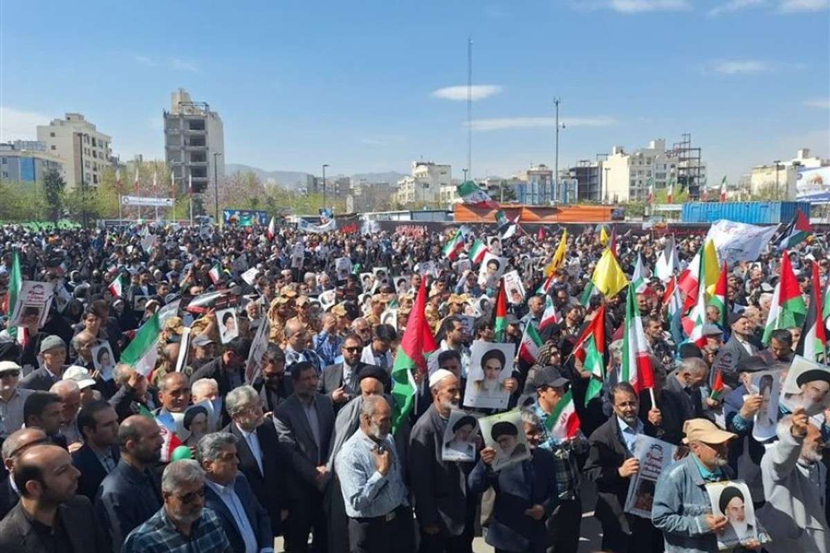 شکوه حضور ایرانیان در راهپیمایی روز قدس