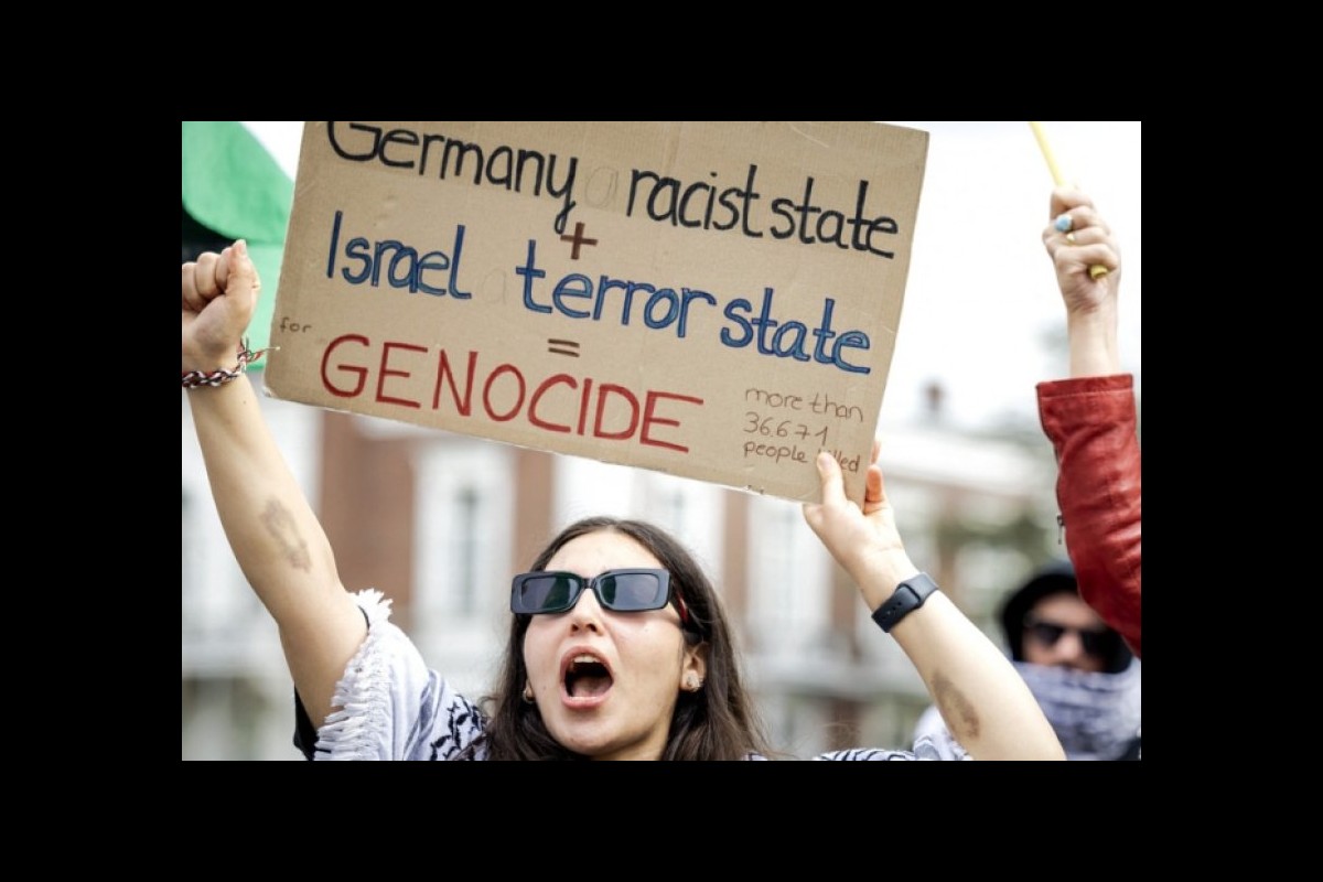 The German chancellor is pressured to stop supplying Israel with weapons