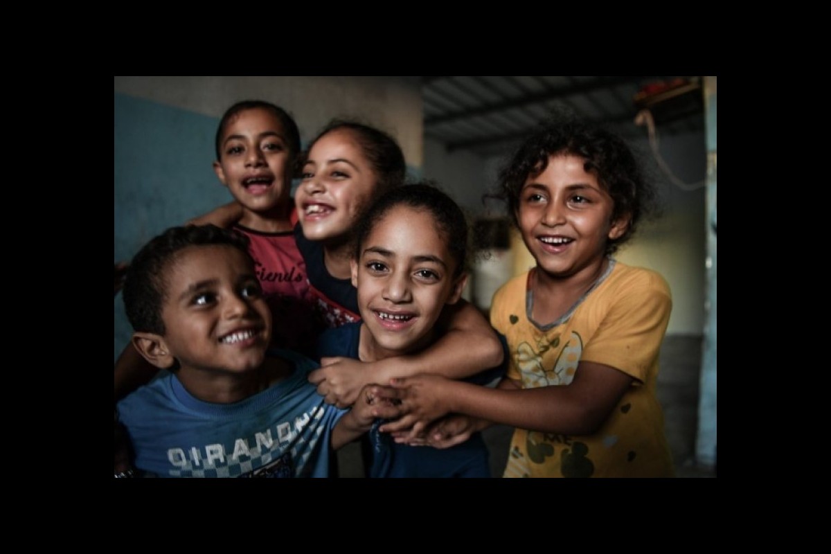 Children in Gaza slept with a smile, at least for one night
