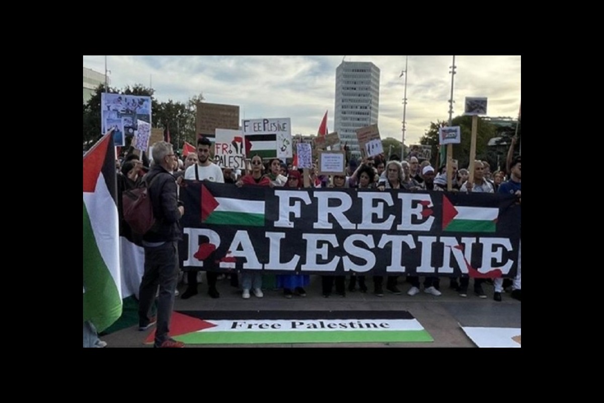 Anti-Israeli demonstrations by Palestinian supporters in America