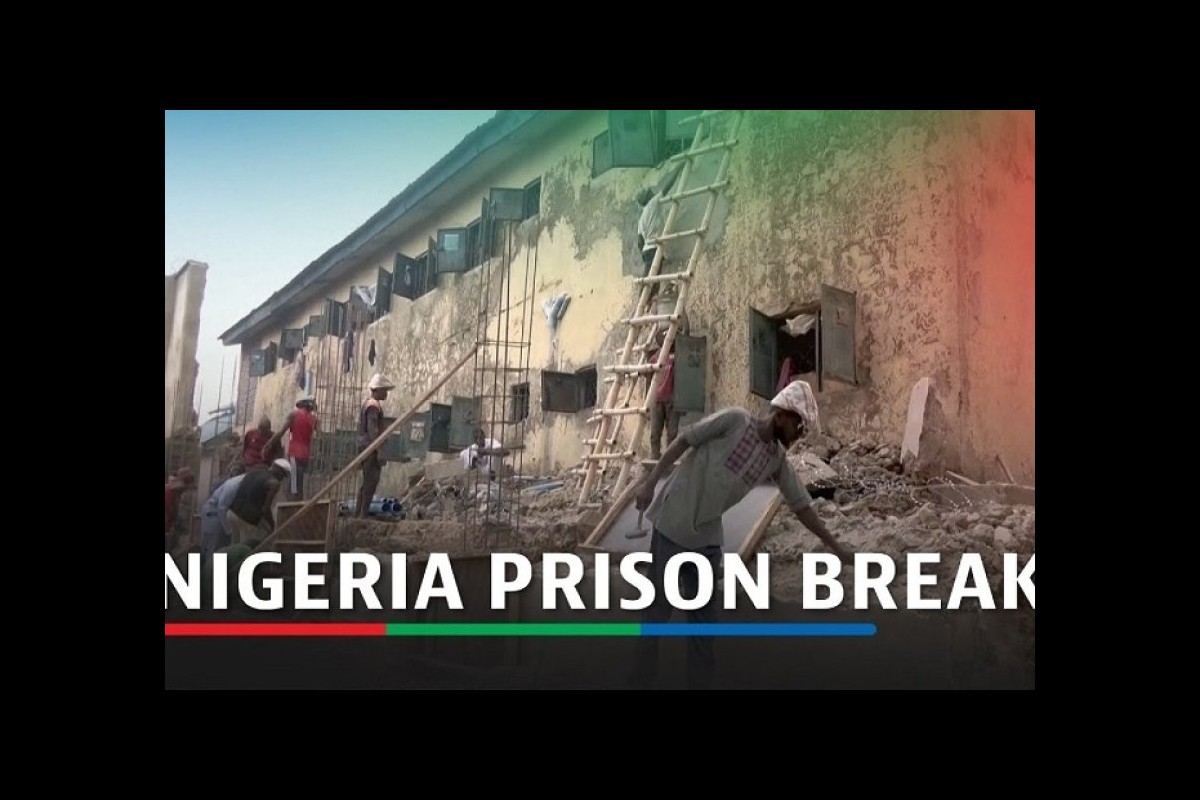 Heavy rains have destroyed a broken wall of a prison in Nigeria and enabled more than 100 prisoners to escape