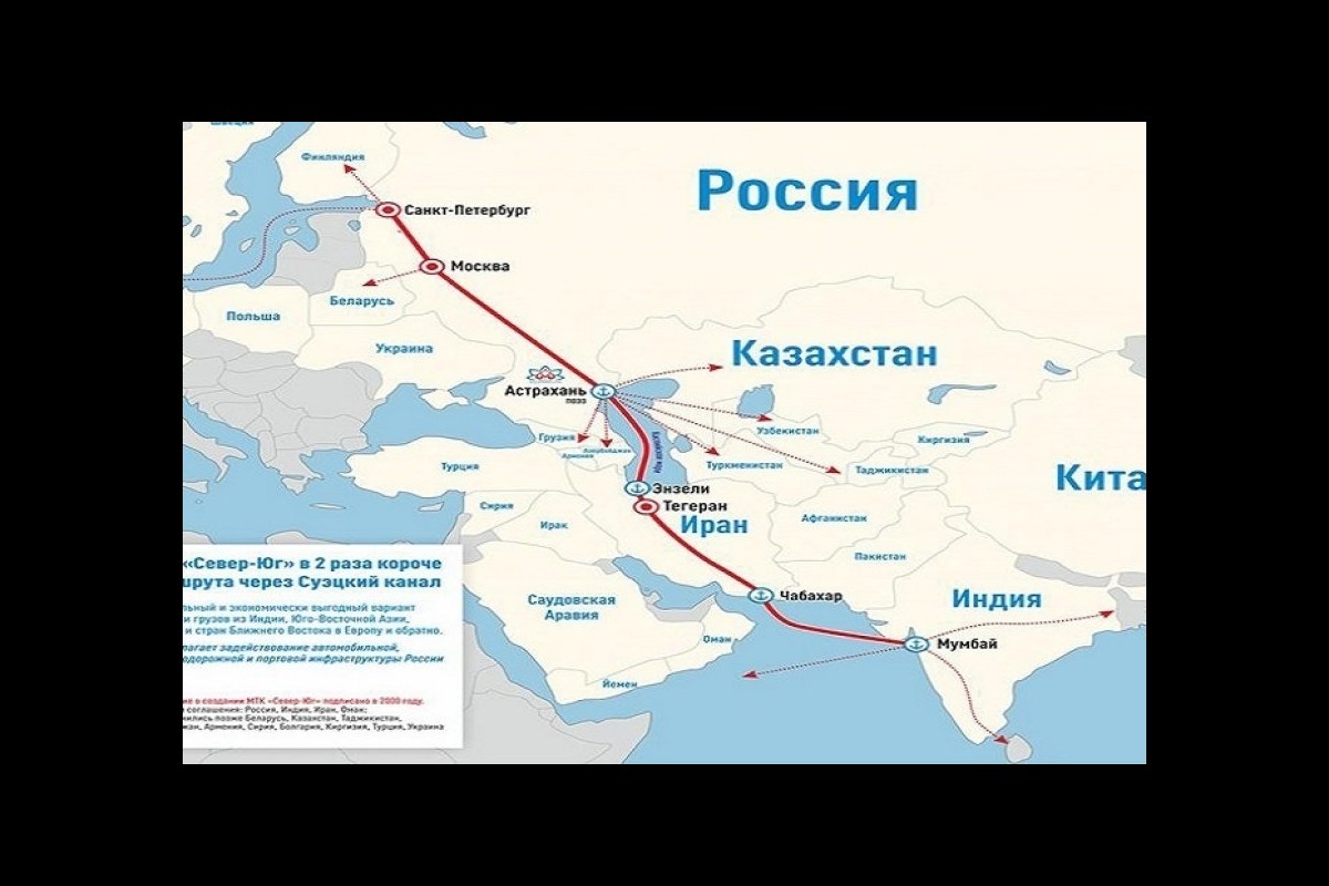 The North-South Transport Corridor is a de facto alternative to the Suez Canal