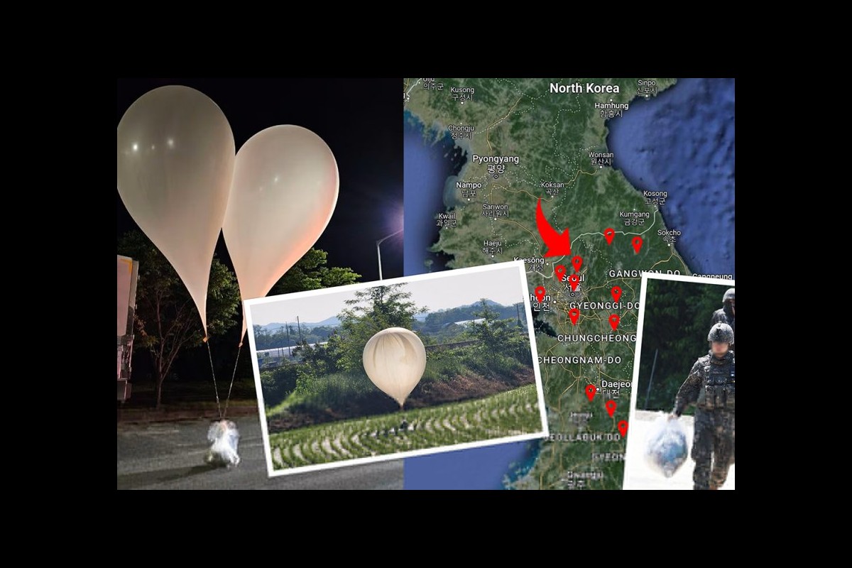 North Korea Launches Balloons Filled with Waste into South Korea Amid Escalating Tensions
