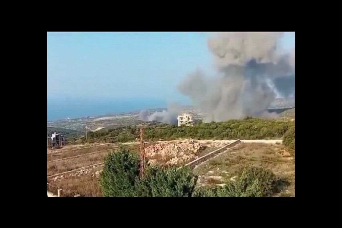 Drone attack by Zionists on Lebanon rescue vehicle