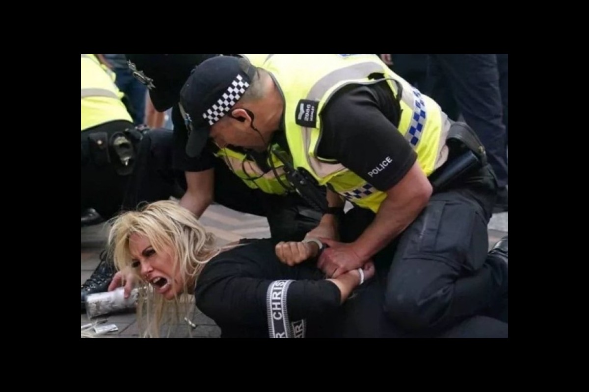 Who is protesting in the streets of England?