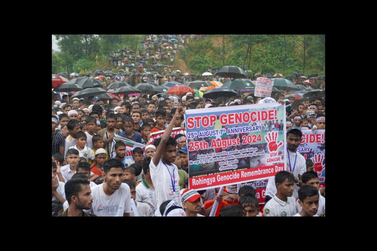 Thousands of Rohingya flee to Bangladesh from violence in Myanmar, official says