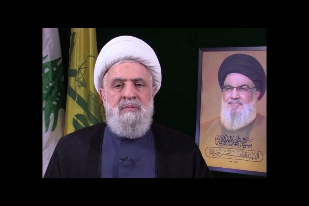 Leader of Hezbollah Sheikh Naim Qassem says, "We Will Force the Zionists to Seek a Ceasefire."