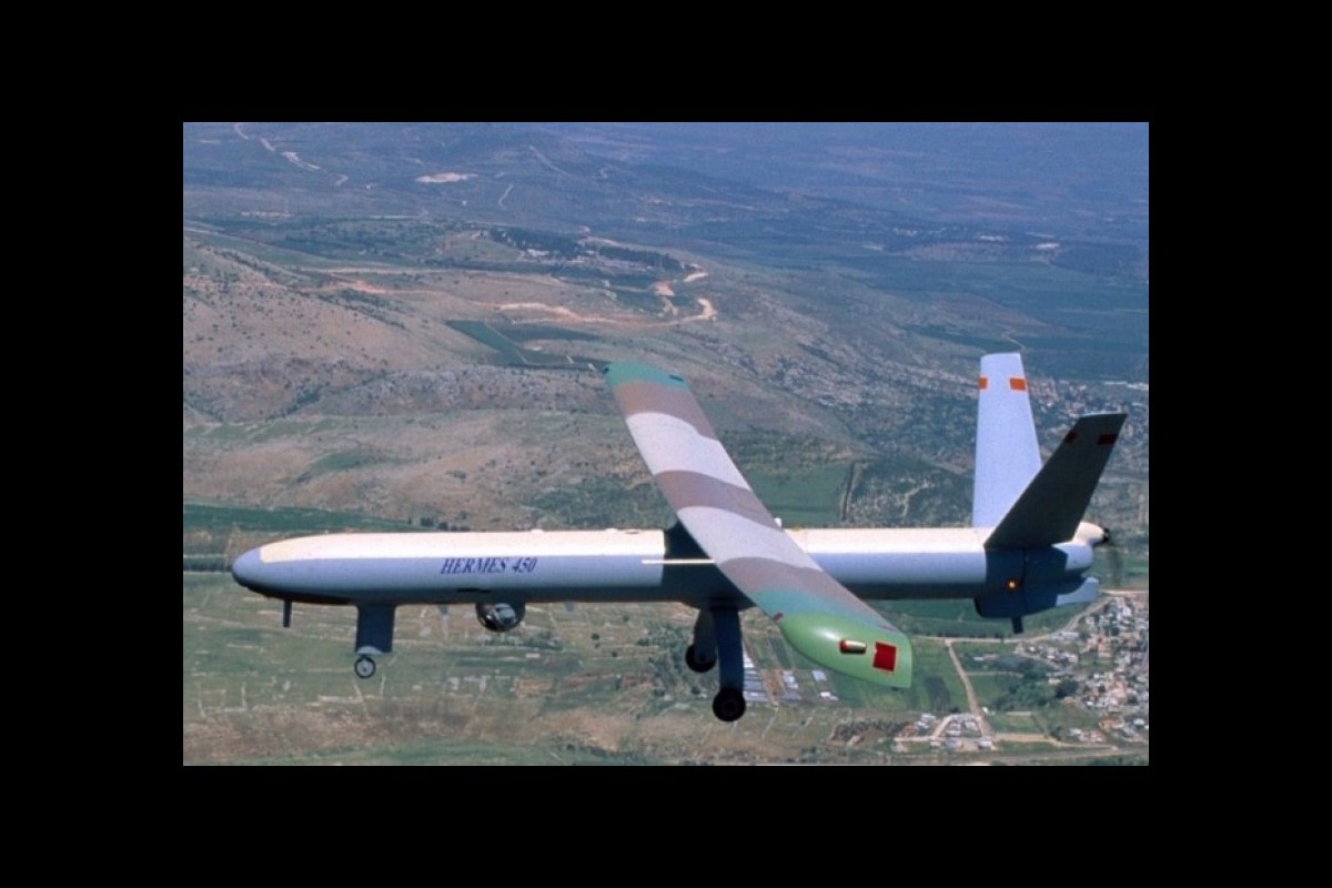 An Israeli Hermes 450 drone was shot down by Hezbollah