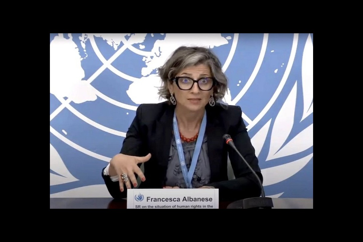 The UN expert criticized the western media for covering up the Israeli riots in Amsterdam