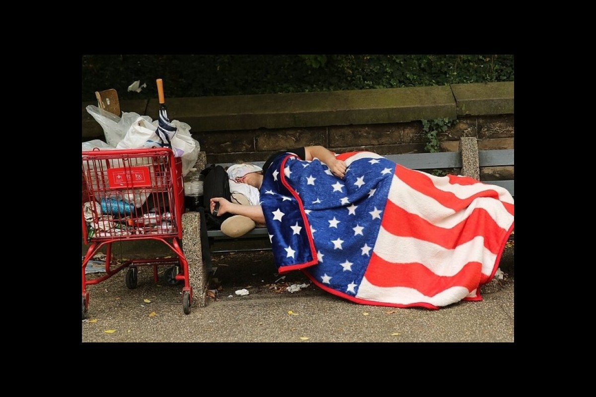 The number of homeless people in the United States is increasing