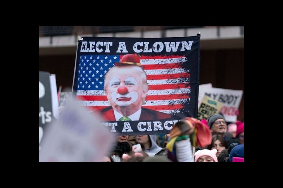 Demonstrations in Washington on the eve of the inauguration of the newly elected president of the United States