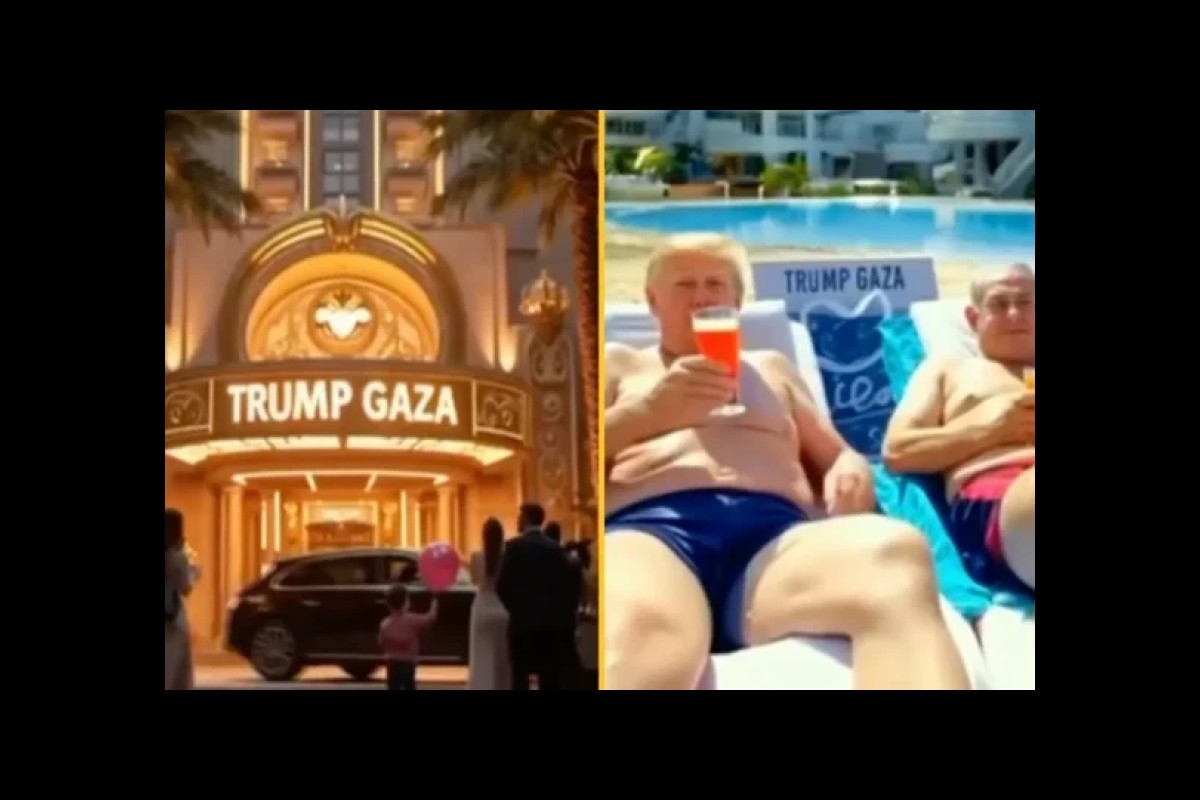 Trump Shares AI-Generated Video Depicting Gaza as a Resort with Dance Clubs and Beaches