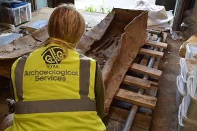 A mysterious lead sarcophagus discovered in England