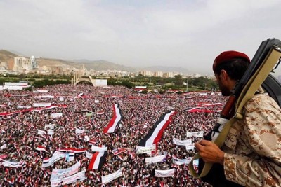 Yemenis hold nationwide rallies to mark 8th anniversary of Saudi-led war