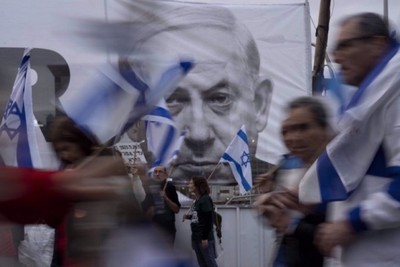 Israeli protesters vow to stay there until Netanyahu's 'judicial reform' is scrapped