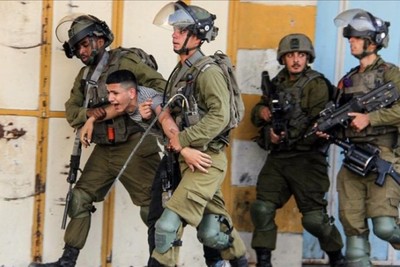 The arrest of 230 Palestinians in Jerusalem in March 2023