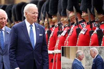 More gaffe for Joe Biden: violate protocol and touch King  Charles  on the arm