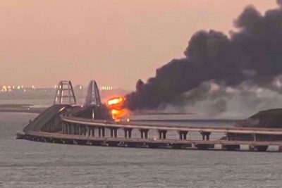 Ukraine claimed responsibility for a bridge explosion in Crimea last year.